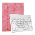 Miniatyrbillede 1 af 5: Qwert Apple iPad Pro 11 tommer trådløst Smart Sleep Keyboard + cover (rosa??hvid)