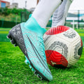Miniatyrbillede 5 af 5: Herre fodboldsko Skridsikre fodboldsko Klamper græsfodboldsneakers 3A1126A Blue 35