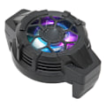 Miniatyrbillede 5 af 7: P10 Mobiltelefon Halvleder Køler RGB Tilbageklappelig Klips Varmespreder til Live Streaming Vlogging Mobilspil Sort