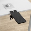 Miniatyrbillede 5 af 7: Skrivebordsarmlæn Sort Ergonomisk Design Robust Holdbar Klemme På Computerarmlæn til Stationær Computermus Sort