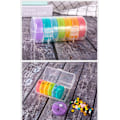 Pikkukuva 3 / 3: Kannettava ja irrotettava muovinen lääkepurkki aamulle ja Transparent + Colorful