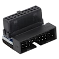 Pikkukuva 3 / 7: Pystysuuntainen Pin-sovitin USB3.0 19Pin 20Pin Nopea Signaalinsiirto Pöytätietokoneen Emolevyn Sovitin