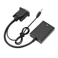 Miniatyrbilde 4 av 7: Konverter VGA til High Definition Multimedia Interface-konverter Datamaskin til TV-adapterkabelkonverter