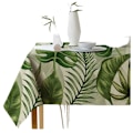 Miniatyrbild 1 av 4: Duk, botaniskt printed polyester rektangulär duk för kök, matbord, fest, bröllop, evenemangsdekorationsbord inomhus/utomhus