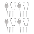 Miniatyrbilde 1 av 6: 20 stk. Tab S6 Stylus Pennetupper Enkel Installering 4 Pinsetter 4 Utløserpinner Slitesterk ABS SM P610 Erstatningstupper for Tab S6