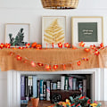 Miniatyrbillede 5 af 5: Fall Maple Leaf Garland Fairy Lights Vandtætte String Lights fo No. 1 color 6 meters 40 lights