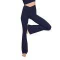 Miniatyrbild 3 av 3: Yogabyxor Flare Dam Bootcut High-Wisted Workout Leggings Crossover Icke genomskinlig magkontroll