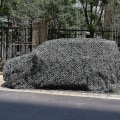 Miniatyrbillede 4 af 5: Camo Net Solskærm Kamouflage Net Persienner Terrasse Mesh Net Til Camping Skydning Jagt Black 3m by 3m