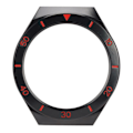Pikkukuva 1 / 6: Suojakotelo Huawei Watch GT 2E -kellolle, ranneke, näytönsuoja, kuori, puskurin kehys (musta punainen)