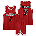 Miniatyrbild 1 av 4: Slam Dunk Basket Kläder Basket Uniform Kostym Halloween Dräkt Shohoku Team Uniform 7 4XL