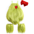 Miniatyrbild 1 av 7: Baby 6-12 månader Pojke Flicka Juloutfit Toddler Tomtekostym Söt jultomte Cosplay Dress Up Kläder Xmas Rock Byx Set