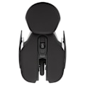 Miniatyrbillede 5 af 7: Ergonomisk trådløs mus med indbygget batteri, justerbar DPI, elektropletteringsproces og integreret design, gaming mus, sort