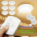 Miniatyrbillede 1 af 9: AAA-batteridrevet LED-lys under skab - fjernbetjening 3Pcs Light with 1Pc Controller