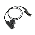 Miniatyrbillede 7 af 7: Hjelm Headset Justerbart Unilateralt Motorcykel Headset med U94 PTT til MOTOROLA XIR P8268 DP4400 Sort