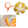Miniatyrbillede 3 af 5: 4 stk Citrus Zester Skallere, Appelsin Skallere Citrus Remover Plast Slicer Let Frugtkutter Frugtåbner Køkkenudstyr til Appelsin (tilfældige farver)