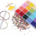 Miniatyrbillede 3 af 5: DIY - Perlekasse - Frøperler - 4mm - 4800 stk - Smykkefremstilling multifarvet