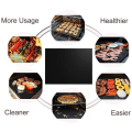 Miniatyrbillede 2 af 7: 6-pak Grillmåtte, Ovnmåtte, Bagemåtte - Non Stick - 40x33 Sort 6-pak 6-Pack