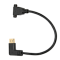 Pikkukuva 3 / 7: Oikeakulmainen Displayport-kaapeli, jossa kaksoisreikäinen lukitus, 4K HD 90 asteen kulma Displayport-sovitin DP 1.2:lle