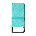 Miniatyrbillede 3 af 7: Telefon Beskyttelsesetui Ridsefast PU Læder Telefon Cover til Galaxy Z FLIP 3 Blå