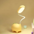 Miniatyrbillede 5 af 5: 1/2/3/5 Kids LED Touch Sensor Skrivebordslampe 3Modes Dæmpbart bord Yellow 1 Pc
