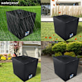 Miniatyrbilde 2 av 5: Vanntanklokk, lokk for 1000 L IBC-tank med rektangulært lokk 25x25cm, anti-støv anti-UV anti-regn (116 x 100 x 120 cm)