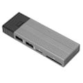 Miniatyrbillede 2 af 7: Nvme SSD Kabinet 4 i 1 USB3.0 M.2 NVME NGFF Maksimalt 10Gbps Auto Sleep NGFF SSD Kabinet til Telefon Tablet Desktop Grå
