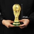 Miniatyrbillede 2 af 2: World Cup fodbold trofæer, trofæer fodbold fans souvenirs 21cm