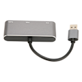 Miniatyrbild 4 av 7: USB3.0 till High Definition Multimedia Interface VGA Adapter USB Delad Skärm 1080P Fri Drivrutin Silvergrå 3 I 1 Hub