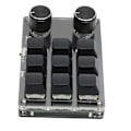 Miniatyrbild 6 av 7: Mekaniskt speltangentbord 9 tangenter 2 rattar Litet USB Trådlöst Dual Mode OSU-tangentbord DIY Programmerbart tangentbord
