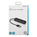 Pikkukuva 2 / 2: USB3.0 4-portin hubi musta
