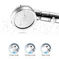 Miniatyrbild 5 av 5: Badrum Premium duschhuvud Justerbar One-Click Water Stop Switch Multifunktion Superladdning Golden