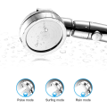 Miniatyrbilde 5 av 5: Baderom Premium Dusjhode Justerbar One-Click Vannstopp Bryter Multifunksjon Superlading Silver