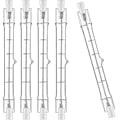 Miniatyrbilde 1 av 4: 5-pakke R7s halogenlampe 118mm 200w 230v, R7s halogenstav 118mm, halogenlampe R7s dimbar halogenlampe for bygglys, arbeidsområde Lys