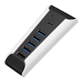 Pikkukuva 6 / 7: 5-porttinen USB-nopean laajennushubi, 4x USB 2.0, 1x USB-pikalatausportti, 1x USB C Plug and Play USB-hubi PS5:lle