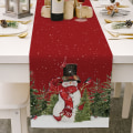 Pikkukuva 1 / 5: Lumiukko Christmas Birds Tree Table Runner, 13 x 90 tuumaa Seasona