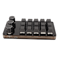Miniatyrbilde 4 av 7: Mini Egendefinert Tastatur 15 Taster 3 Knotter Programmerbar Blå Bryter Hot Swappable Programmering Makrotastatur for Dataspill