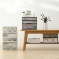 Miniatyrbillede 5 af 5: 1/2 hvid stak og organiser med stablede skuffer fri Single frame 1 Pc