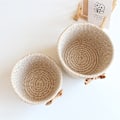 Miniatyrbillede 3 af 4: Sløjfe bomuldsreb Opbevaringskurv Vævning Nordisk Diverse Baby snavset tøj Efterbehandlingskurve Desktop Small Organizer Box