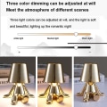 Miniatyrbild 3 av 5: Bedside Touch Bordslampa, Guld Thinker Lamp Skrivbordslampa Sladdlös Uppladdningsbar Bärbar Dekorativ Nattbordslampa Med USB laddning gold Sitting style 8902