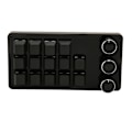 Miniatyrbilde 2 av 7: Mini Egendefinert Tastatur 14 Taster 3 Knotter Programmerbar Blå Bryter Hot Swappable Programmering Makrotastatur for Dataspill