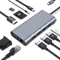 Miniatyrbillede 2 af 4: Elleve-i-en Typec dockingstation velegnet til bærbar ekstern multifunktionshub