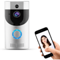 Miniatyrbild 1 av 4: Trådlös dörrklocka intercom, synlig trådlös videokamera Smart
