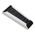 Pikkukuva 5 / 7: 5-porttinen USB-nopean laajennushubi, 4x USB 2.0, 1x USB-pikalatausportti, 1x USB C Plug and Play USB-hubi PS5:lle