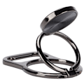 Miniatyrbillede 5 af 7: Telefon Ring Holder Roterbar Foldbar Magnetisk Oplukker Finger Kickstand Stand Sort