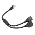 Miniatyrbilde 2 av 7: RJ45 Ethernet Adapter Kabel Forlengelse 1 til 2 Port Utmerket Tilkobling Overføring Godt Signal Ethernet Socket Adapter