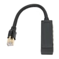 Pikkukuva 1 / 7: RJ45 Ethernet -sovitinkaapelin jatko 1–3 porttia, erinomainen yhteys, tiedonsiirto, hyvä signaali, Ethernet-liitäntäsovitin