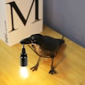 Miniatyrbillede 4 af 5: Fuglelampe Resin Crow Led Lys Soveværelse Væghængt Lampe Bordlampe Stue Kunstdekoration