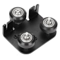 Miniatyrbilde 6 av 7: 3D Ekstruder Bakplate V Spor Aluminium Ekstruderingsramme Svart Ekstruder Støtte Bakplate for Ender 3 for Ender 3s