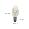 Miniatyrbillede 2 af 5: 10 stk E12 pære 220V 10W 100LM 2700K Transparent varm farve
