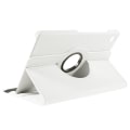 Miniatyrbild 4 av 9: SKALO Samsung Tab A9+ 360 Litchi Fodral - Vit Vit
